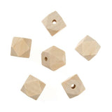 Trimits Haberdashery Geo Cut 20 mm Pack of 6 Macrame Wooden Beads
