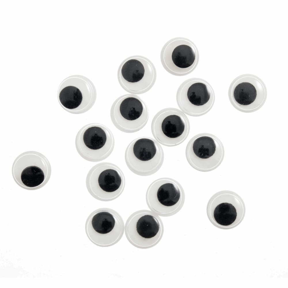 Trimits Haberdashery Stick on Eyes Black 25 mm Pack of 8 (CB003) Safety Eyes for Toy Making