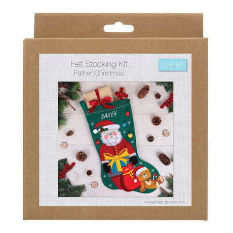 Trimits Felt Stocking Kit Father Christmas