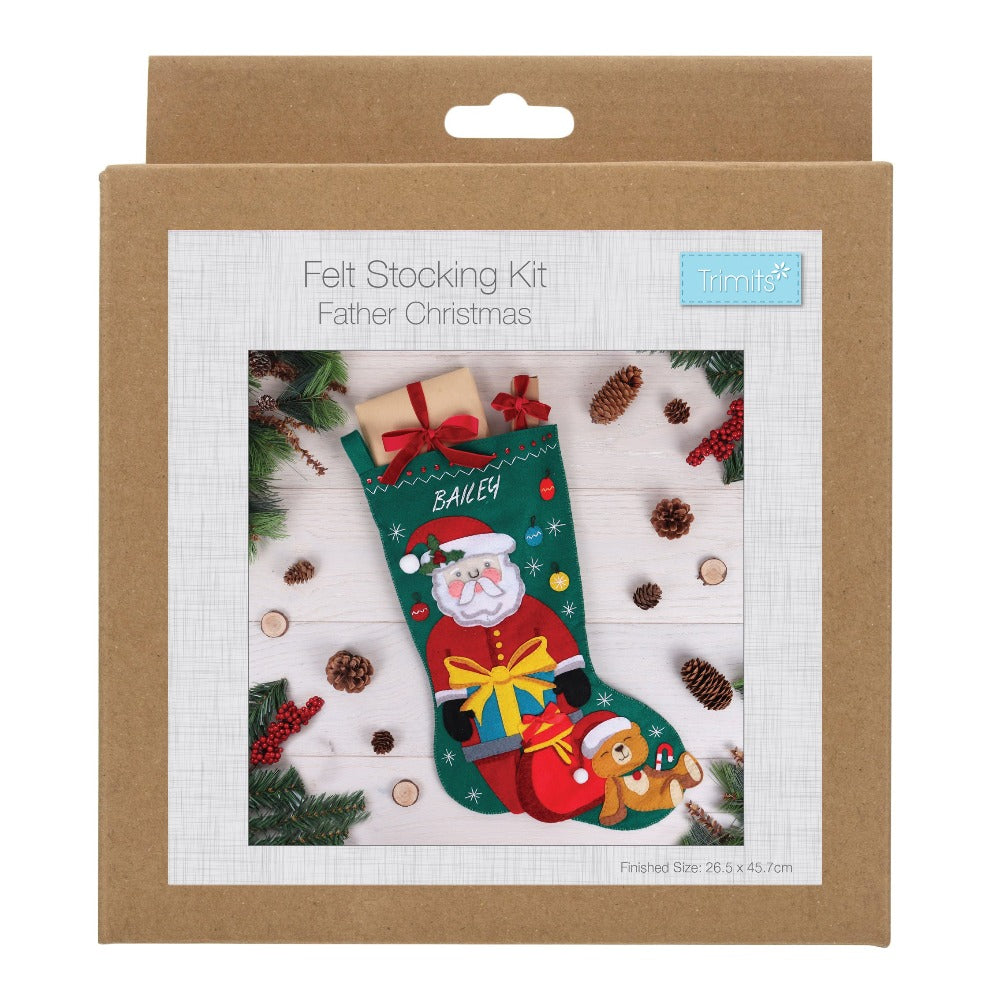 Trimits Felt Stocking Kit Father Christmas