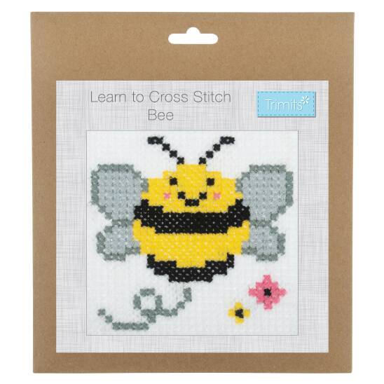 Learn to Cross Stitch Kit Bee