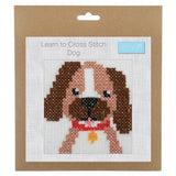 Learn to Cross Stitch Kit Dog
