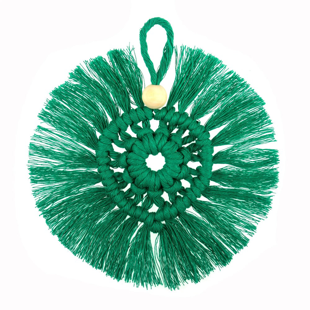 Trimits Make Your Own Macrame Wreath Green