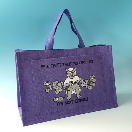 Vanessa Bee Large Crochet Bag Lilac