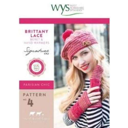 West Yorkshire Spinners Patterns Brittant Lace Beret & Hand Warmers (04) West Yorkshire Spinners Signature Pattern