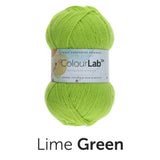 West Yorkshire Spinners Yarn Lime Green (198) West Yorkshire Spinners Colour Lab DK Knitting Yarn