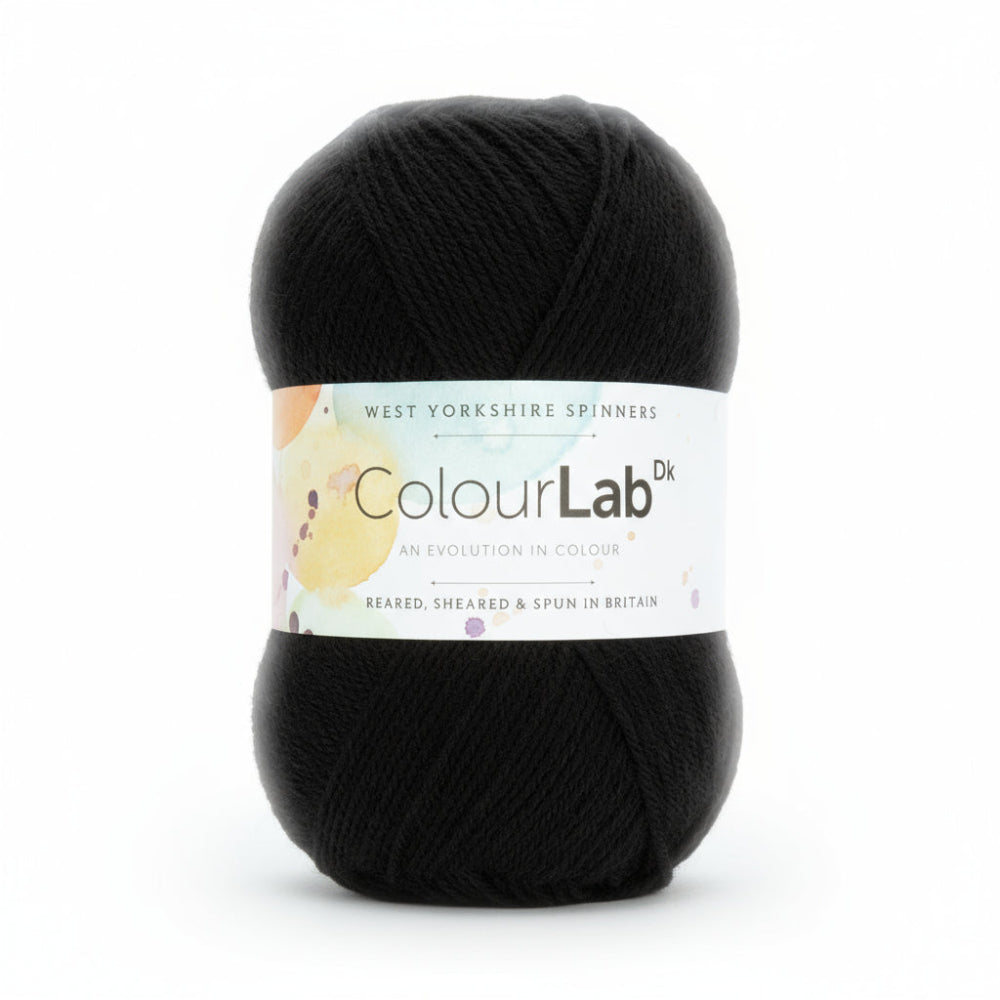 West Yorkshire Spinners Colour Lab Phantom Black - 100% British Wool