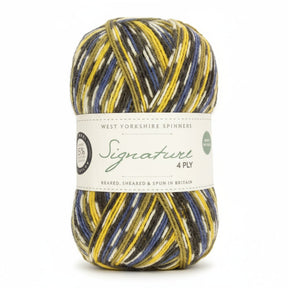 West Yorkshire Spinners Signature 4 Ply Blue Tit - British Wool Sock Yarn