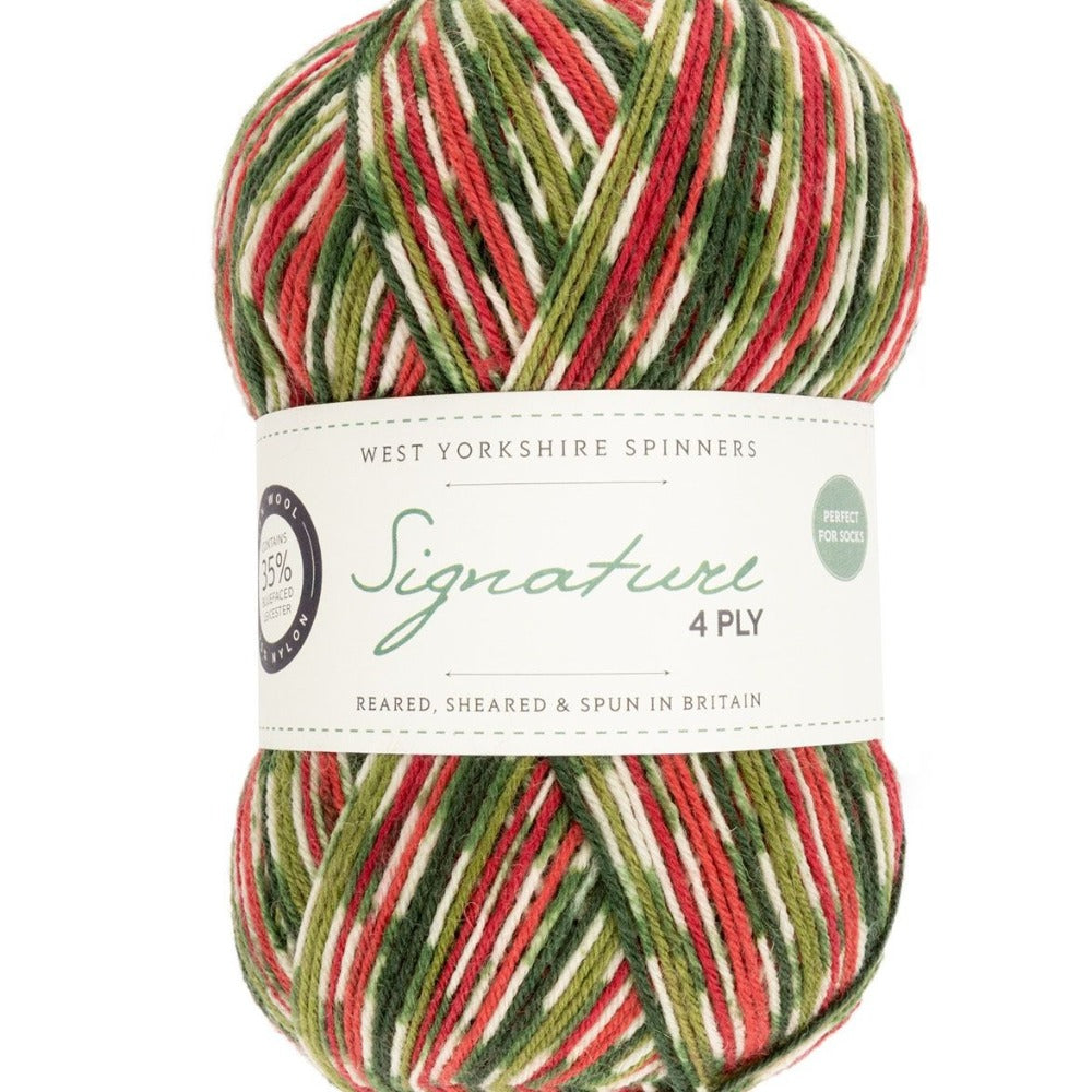 West Yorkshire Spinners Signature 4 Ply Holly Berry