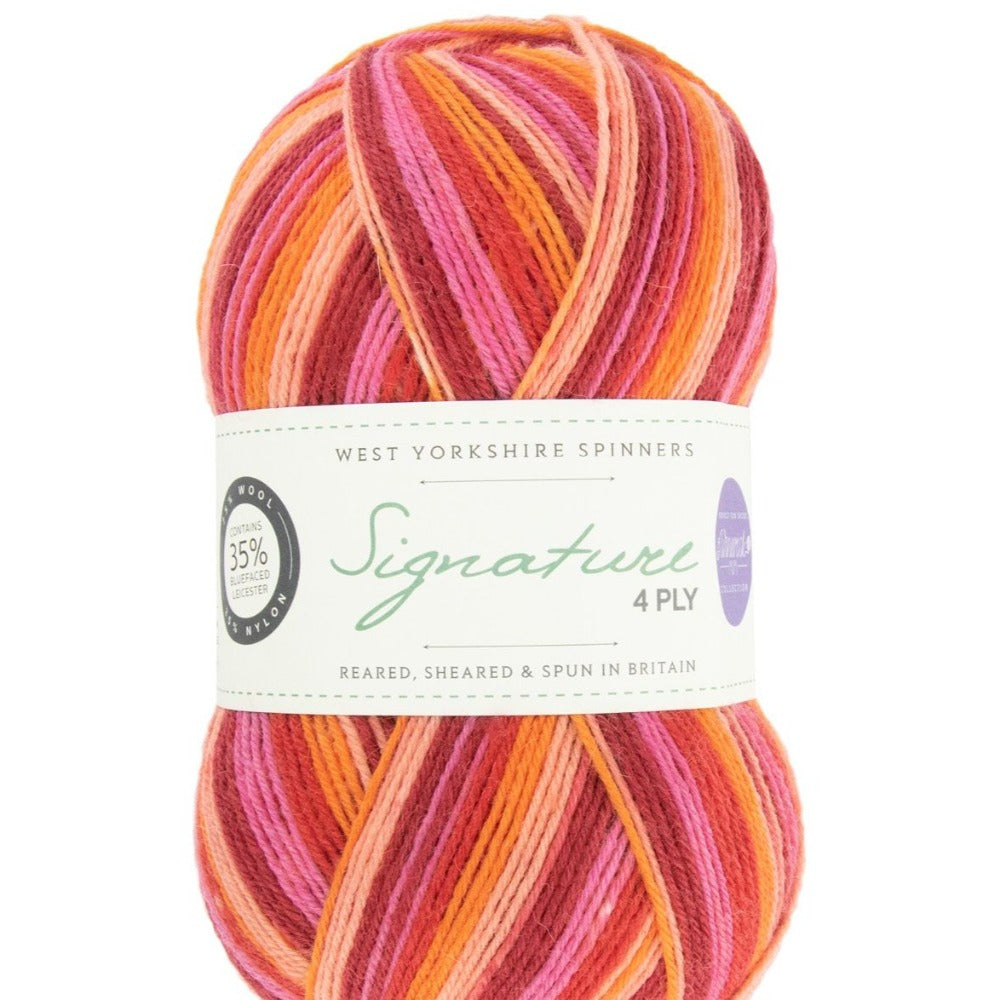 West Yorkshire Spinners Signature 4 ply Summer Sunset