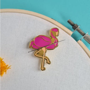Wool n Stuff Haberdashery Flamingo Magnetic Needle Minder