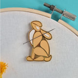 Wool n Stuff Haberdashery Hare Magnetic Needle Minder