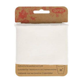 Wool n Stuff Ltd Haberdashery White (001) Opry Elastic Waistband and Cuffs