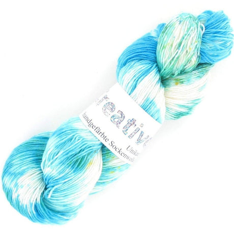 Wool n Stuff Ltd Yarn Natural Turquoise Creativo Hand Dyed Sock Yarn