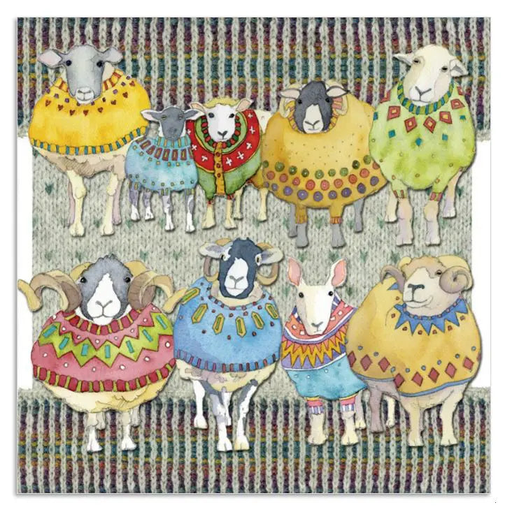 Emma Ball Woolly Sheep Big Family Card